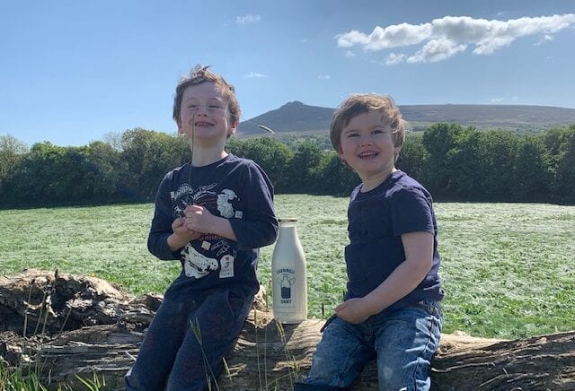 The Roberts Children who love Midoa Milk